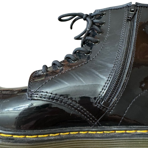 Dr. Martens Black 1460 Y Patent Leather Lace Up Boots Size US 6/UK 4/EU 37 - Picture 9 of 11